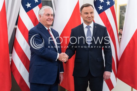 Spotkanie prezydenta RP z sekretarzem stanu USA w Warszawie