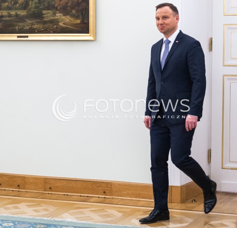  26.01.2018 WARSZAWA<br />SPOTKANIE PREZYDENTA RP Z SEKRETARZEM STANU USA<br />N/Z PREZYDENT RP ANDRZEJ DUDA<br /> 