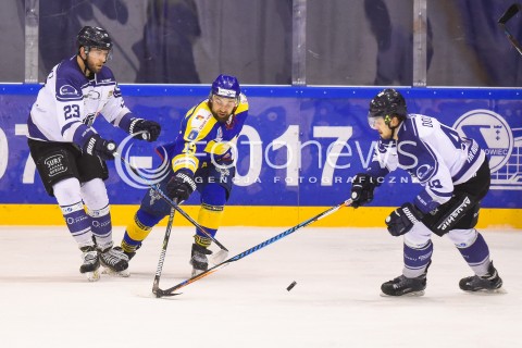  26.01.2018 GDANSK<br />HOKEJ - PHL - POLSKA LIGA HOKEJA SEZON 2017/2018<br />MECZ MH AUTOMATYKA GDANSK - TATRYSKI PODHALE NOWY TARG<br />N/Z DAWID MACIEJEWSKI KRZYSZTOF ZAPALA<br /> 