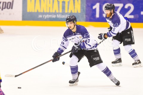  26.01.2018 GDANSK<br />HOKEJ - PHL - POLSKA LIGA HOKEJA SEZON 2017/2018<br />MECZ MH AUTOMATYKA GDANSK - TATRYSKI PODHALE NOWY TARG<br />N/Z FILIP PESTA VLASTIMIL BILCIK<br /> 