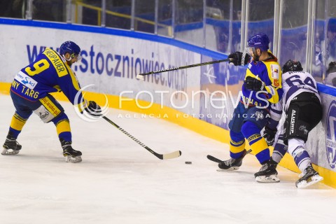  26.01.2018 GDANSK<br />HOKEJ - PHL - POLSKA LIGA HOKEJA SEZON 2017/2018<br />MECZ MH AUTOMATYKA GDANSK - TATRYSKI PODHALE NOWY TARG<br />N/Z BARTLOMIEJ NEUPAUER MICHAL PICHNARCIK<br /> 