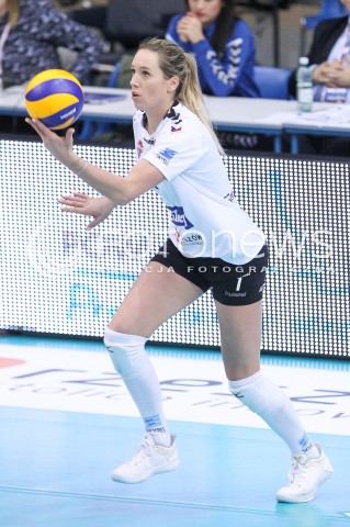  28.01.2018 RZESZOW <br />SIATKOWKA LIGA SIATKOWKI KOBIET LSK 2017/2018 WOMEN VOLLEYBALL POLAND POLISH LEAGUE <br />MECZ DEVELOPRES SKYRES RZESZOW - LEGIONOVIA LEGIONOWO <br />N/Z HELENE ROUSSEAUX SYLWETKA <br /> 