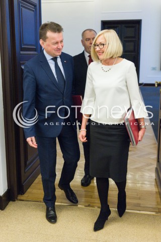  30.01.2018 WARSZAWA<br />POSIEDZENIE RADY MINISTROW<br />N/Z MARIUSZ BLASZCZAK JOANNA KOPCINSKA<br /> 