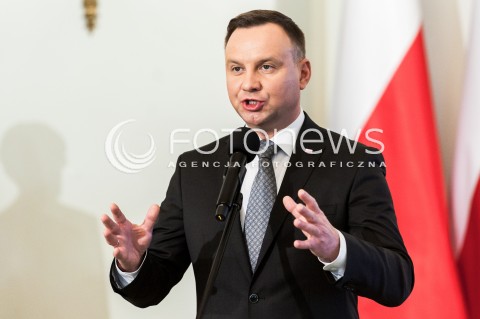 30.01.2018 WARSZAWA PALAC PREZYDENCKI<br />PODPISANIE USTAWY O OGRANICZENIU HANDLU W NIEDZIELE I SWIETA PRZEZ PREZYDENTA<br />N/Z PREZYDENT RP ANDRZEJ DUDA<br /> 