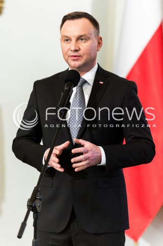  30.01.2018 WARSZAWA PALAC PREZYDENCKI<br />PODPISANIE USTAWY O OGRANICZENIU HANDLU W NIEDZIELE I SWIETA PRZEZ PREZYDENTA<br />N/Z PREZYDENT RP ANDRZEJ DUDA<br /> 