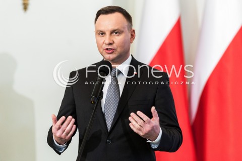  30.01.2018 WARSZAWA PALAC PREZYDENCKI<br />PODPISANIE USTAWY O OGRANICZENIU HANDLU W NIEDZIELE I SWIETA PRZEZ PREZYDENTA<br />N/Z PREZYDENT RP ANDRZEJ DUDA<br /> 