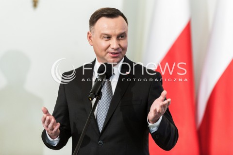  30.01.2018 WARSZAWA PALAC PREZYDENCKI<br />PODPISANIE USTAWY O OGRANICZENIU HANDLU W NIEDZIELE I SWIETA PRZEZ PREZYDENTA<br />N/Z PREZYDENT RP ANDRZEJ DUDA<br /> 