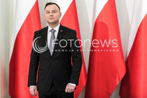  30.01.2018 WARSZAWA PALAC PREZYDENCKI<br />PODPISANIE USTAWY O OGRANICZENIU HANDLU W NIEDZIELE I SWIETA PRZEZ PREZYDENTA<br />N/Z PREZYDENT RP ANDRZEJ DUDA<br /> 