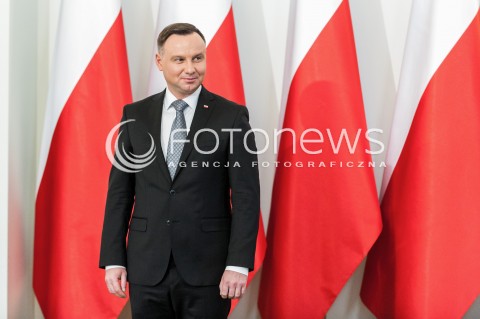  30.01.2018 WARSZAWA PALAC PREZYDENCKI<br />PODPISANIE USTAWY O OGRANICZENIU HANDLU W NIEDZIELE I SWIETA PRZEZ PREZYDENTA<br />N/Z PREZYDENT RP ANDRZEJ DUDA<br /> 