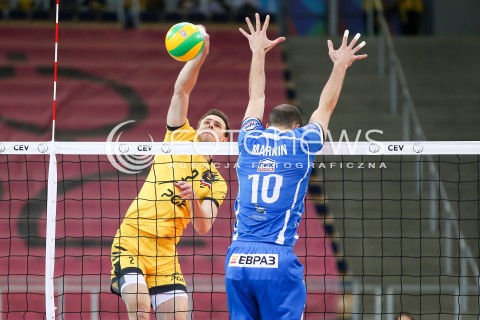  31.01.2018 LODZ<br />
SIATKOWKA LIGA MISTRZOW MEN VOLLEYBALL POLAND <br />
PGE SKRA BELCHATOW - DINAMO MOSCOW<br />
N/Z MARIUSZ WLAZLY<br />
 