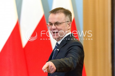  31.01.2018 WARSZAWA<br />INAUGURACYJNE POSIEDZENIE KOMITETU SPOLECZNEGO RADY MINISTROW<br />N/Z JAROSLAW SELLIN<br /> 