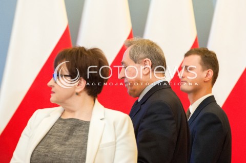  31.01.2018 WARSZAWA<br />INAUGURACYJNE POSIEDZENIE KOMITETU SPOLECZNEGO RADY MINISTROW<br />N/Z HENRYK KOWALCZYK ANNA ZALEWSKA<br /> 