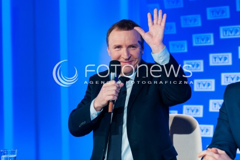  31.01.2018 WARSZWA<br />BRIEFING PREZESA TVP JACKA KURSKIEGO<br />DOTYCZACY 55. KRAJOWEGO FESTIWALU PIOSENKI W OPOLU<br />N/Z PREZES TVP JACEK KURSKI<br /> 
