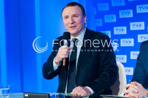  31.01.2018 WARSZWA<br />BRIEFING PREZESA TVP JACKA KURSKIEGO<br />DOTYCZACY 55. KRAJOWEGO FESTIWALU PIOSENKI W OPOLU<br />N/Z PREZES TVP JACEK KURSKI<br /> 