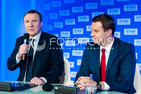 Briefing prezesa TVP Jacka Kurskiego w Warszawie