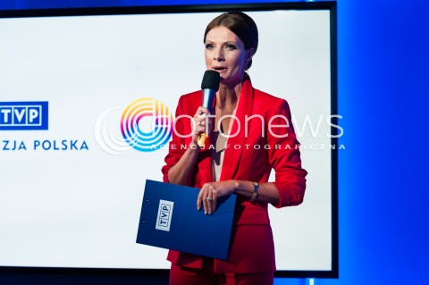  31.01.2018 WARSZWA<br />BRIEFING PREZESA TVP JACKA KURSKIEGO<br />DOTYCZACY 55. KRAJOWEGO FESTIWALU PIOSENKI W OPOLU<br />N/Z AGATA KONARSKA<br /> 