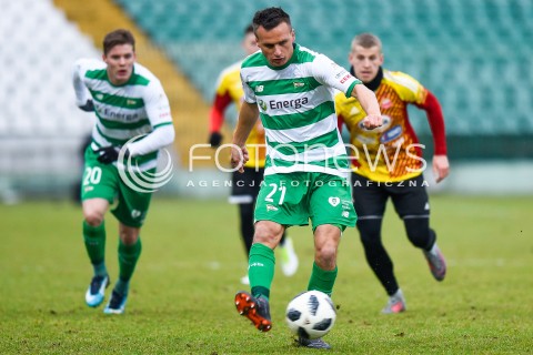  03.02.2018 GDANSK<br />PILKA NOZNA - SPARING<br />MECZ LECHIA GDANSK - CHOJNICZANKA CHOJNICE<br />N/Z SLAWOMIR PESZKO<br /> 