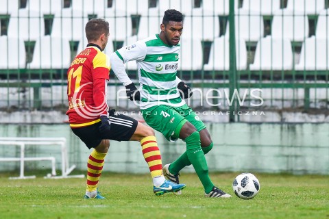  03.02.2018 GDANSK<br />PILKA NOZNA - SPARING<br />MECZ LECHIA GDANSK - CHOJNICZANKA CHOJNICE<br />N/Z GERSON GUIMARAES<br /> 