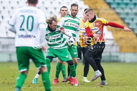  03.02.2018 GDANSK<br />PILKA NOZNA - SPARING<br />MECZ LECHIA GDANSK - CHOJNICZANKA CHOJNICE<br />N/Z MILOS KRASIC MARCO PAIXAO<br /> 