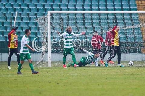  03.02.2018 GDANSK<br />PILKA NOZNA - SPARING<br />MECZ LECHIA GDANSK - CHOJNICZANKA CHOJNICE<br />N/Z SLAWOMIR PESZKO MILOS KRASIC SIMEON SLAWCZEW<br /> 
