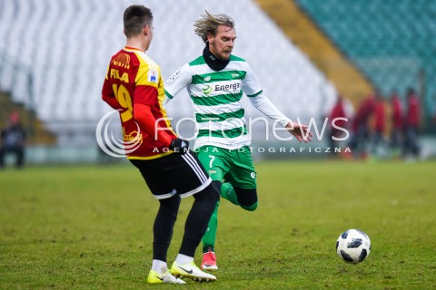  03.02.2018 GDANSK<br />PILKA NOZNA - SPARING<br />MECZ LECHIA GDANSK - CHOJNICZANKA CHOJNICE<br />N/Z MILOS KRASIC<br /> 