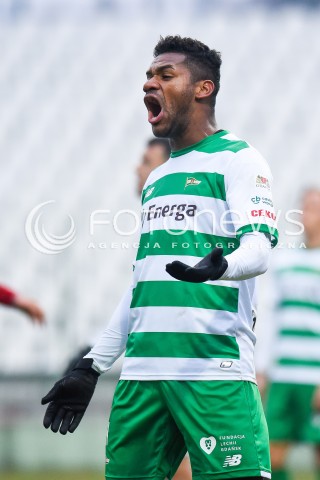  03.02.2018 GDANSK<br />PILKA NOZNA - SPARING<br />MECZ LECHIA GDANSK - CHOJNICZANKA CHOJNICE<br />N/Z GERSON GUIMARAES<br /> 