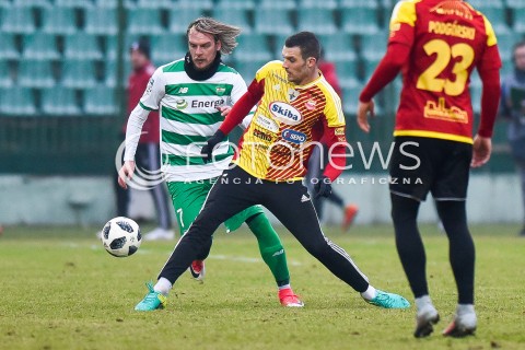 03.02.2018 GDANSK<br />PILKA NOZNA - SPARING<br />MECZ LECHIA GDANSK - CHOJNICZANKA CHOJNICE<br />N/Z MILOS KRASIC<br /> 
