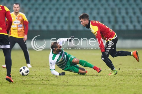  03.02.2018 GDANSK<br />PILKA NOZNA - SPARING<br />MECZ LECHIA GDANSK - CHOJNICZANKA CHOJNICE<br />N/Z FLAVIO PAIXAO<br /> 