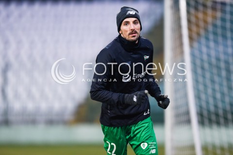  03.02.2018 GDANSK<br />PILKA NOZNA - SPARING<br />MECZ LECHIA GDANSK - CHOJNICZANKA CHOJNICE<br />N/Z FILIP MLADENOVIC<br /> 