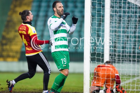  03.02.2018 GDANSK<br />PILKA NOZNA - SPARING<br />MECZ LECHIA GDANSK - CHOJNICZANKA CHOJNICE<br />N/Z MARCO PAIXAO<br /> 