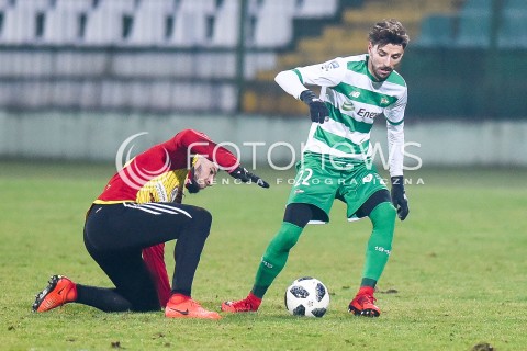  03.02.2018 GDANSK<br />PILKA NOZNA - SPARING<br />MECZ LECHIA GDANSK - CHOJNICZANKA CHOJNICE<br />N/Z FILIP MLADENOVIC<br /> 