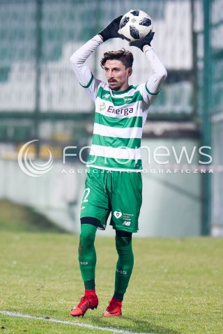  03.02.2018 GDANSK<br />PILKA NOZNA - SPARING<br />MECZ LECHIA GDANSK - CHOJNICZANKA CHOJNICE<br />N/Z FILIP MLADENOVIC<br /> 