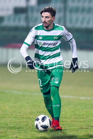  03.02.2018 GDANSK<br />PILKA NOZNA - SPARING<br />MECZ LECHIA GDANSK - CHOJNICZANKA CHOJNICE<br />N/Z FILIP MLADENOVIC<br /> 