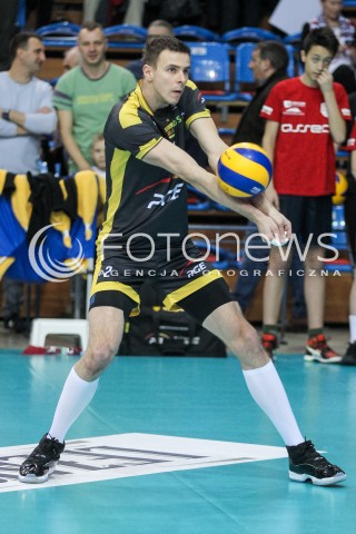  04.02.2018 RZESZOW <br />SIATKOWKA PLUSLIGA 2017/2018 MEN VOLLEYBALL POLAND POLISH PLUS LIGA LEAGUE SEASON 2017/2018 <br />MECZ ASSECO RESOVIA RZESZOW - PGE SKRA BELCHATOW <br />N/Z MARIUSZ WLAZLY SYLWETKA <br /> 