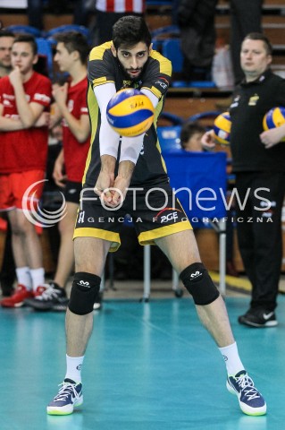  04.02.2018 RZESZOW <br />SIATKOWKA PLUSLIGA 2017/2018 MEN VOLLEYBALL POLAND POLISH PLUS LIGA LEAGUE SEASON 2017/2018 <br />MECZ ASSECO RESOVIA RZESZOW - PGE SKRA BELCHATOW <br />N/Z MILAD EBADIPOUR SYLWETKA <br /> 