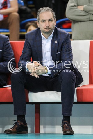  04.02.2018 RZESZOW <br />SIATKOWKA PLUSLIGA 2017/2018 MEN VOLLEYBALL POLAND POLISH PLUS LIGA LEAGUE SEASON 2017/2018 <br />MECZ ASSECO RESOVIA RZESZOW - PGE SKRA BELCHATOW <br />N/Z ANDRZEJ KOWAL - I TRENER ( HEAD COACH ) SYLWETKA <br /> 
