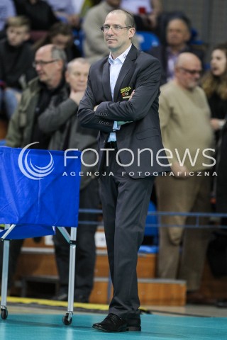 04.02.2018 RZESZOW <br />SIATKOWKA PLUSLIGA 2017/2018 MEN VOLLEYBALL POLAND POLISH PLUS LIGA LEAGUE SEASON 2017/2018 <br />MECZ ASSECO RESOVIA RZESZOW - PGE SKRA BELCHATOW <br />N/Z ROBERTO PIAZZA - I TRENER ( HEAD COACH ) SYLWETKA <br /> 