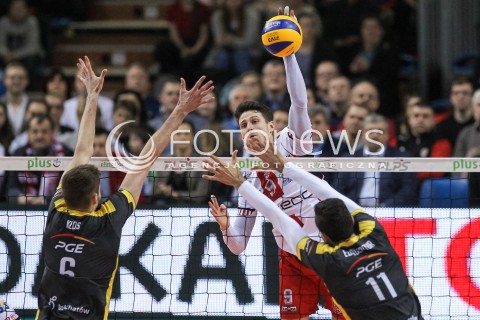  04.02.2018 RZESZOW <br />SIATKOWKA PLUSLIGA 2017/2018 MEN VOLLEYBALL POLAND POLISH PLUS LIGA LEAGUE SEASON 2017/2018 <br />MECZ ASSECO RESOVIA RZESZOW - PGE SKRA BELCHATOW <br />N/Z THIBAULT ROSSARD <br /> 