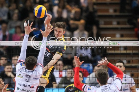  04.02.2018 RZESZOW <br />SIATKOWKA PLUSLIGA 2017/2018 MEN VOLLEYBALL POLAND POLISH PLUS LIGA LEAGUE SEASON 2017/2018 <br />MECZ ASSECO RESOVIA RZESZOW - PGE SKRA BELCHATOW <br />N/Z KAROL KLOS <br /> 