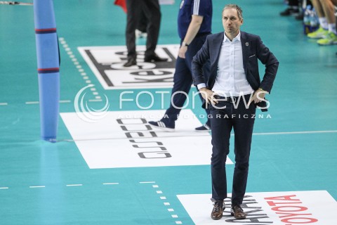  04.02.2018 RZESZOW <br />SIATKOWKA PLUSLIGA 2017/2018 MEN VOLLEYBALL POLAND POLISH PLUS LIGA LEAGUE SEASON 2017/2018 <br />MECZ ASSECO RESOVIA RZESZOW - PGE SKRA BELCHATOW <br />N/Z ANDRZEJ KOWAL - I TRENER ( HEAD COACH ) SYLWETKA <br /> 