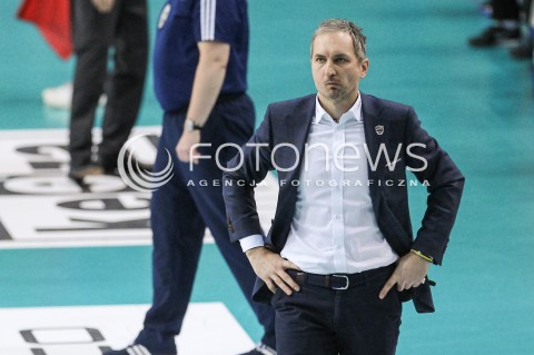  04.02.2018 RZESZOW <br />SIATKOWKA PLUSLIGA 2017/2018 MEN VOLLEYBALL POLAND POLISH PLUS LIGA LEAGUE SEASON 2017/2018 <br />MECZ ASSECO RESOVIA RZESZOW - PGE SKRA BELCHATOW <br />N/Z ANDRZEJ KOWAL - I TRENER ( HEAD COACH ) SYLWETKA <br /> 