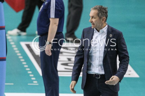  04.02.2018 RZESZOW <br />SIATKOWKA PLUSLIGA 2017/2018 MEN VOLLEYBALL POLAND POLISH PLUS LIGA LEAGUE SEASON 2017/2018 <br />MECZ ASSECO RESOVIA RZESZOW - PGE SKRA BELCHATOW <br />N/Z ANDRZEJ KOWAL - I TRENER ( HEAD COACH ) SYLWETKA <br /> 