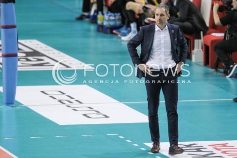  04.02.2018 RZESZOW <br />SIATKOWKA PLUSLIGA 2017/2018 MEN VOLLEYBALL POLAND POLISH PLUS LIGA LEAGUE SEASON 2017/2018 <br />MECZ ASSECO RESOVIA RZESZOW - PGE SKRA BELCHATOW <br />N/Z ANDRZEJ KOWAL - I TRENER ( HEAD COACH ) SYLWETKA <br /> 