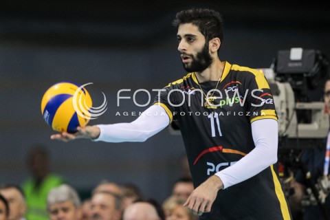  04.02.2018 RZESZOW <br />SIATKOWKA PLUSLIGA 2017/2018 MEN VOLLEYBALL POLAND POLISH PLUS LIGA LEAGUE SEASON 2017/2018 <br />MECZ ASSECO RESOVIA RZESZOW - PGE SKRA BELCHATOW <br />N/Z MILAD EBADIPOUR SYLWETKA <br /> 