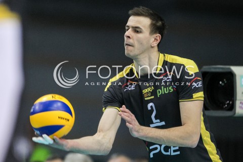  04.02.2018 RZESZOW <br />SIATKOWKA PLUSLIGA 2017/2018 MEN VOLLEYBALL POLAND POLISH PLUS LIGA LEAGUE SEASON 2017/2018 <br />MECZ ASSECO RESOVIA RZESZOW - PGE SKRA BELCHATOW <br />N/Z MARIUSZ WLAZLY SYLWETKA <br /> 