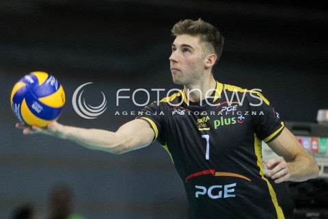  04.02.2018 RZESZOW <br />SIATKOWKA PLUSLIGA 2017/2018 MEN VOLLEYBALL POLAND POLISH PLUS LIGA LEAGUE SEASON 2017/2018 <br />MECZ ASSECO RESOVIA RZESZOW - PGE SKRA BELCHATOW <br />N/Z BARTOSZ BEDNORZ SYLWETKA <br /> 
