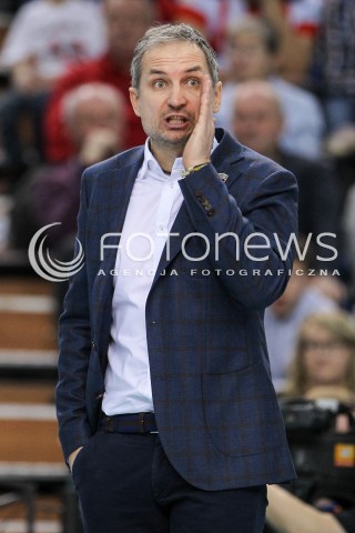  04.02.2018 RZESZOW <br />SIATKOWKA PLUSLIGA 2017/2018 MEN VOLLEYBALL POLAND POLISH PLUS LIGA LEAGUE SEASON 2017/2018 <br />MECZ ASSECO RESOVIA RZESZOW - PGE SKRA BELCHATOW <br />N/Z ANDRZEJ KOWAL - I TRENER ( HEAD COACH ) SYLWETKA <br /> 
