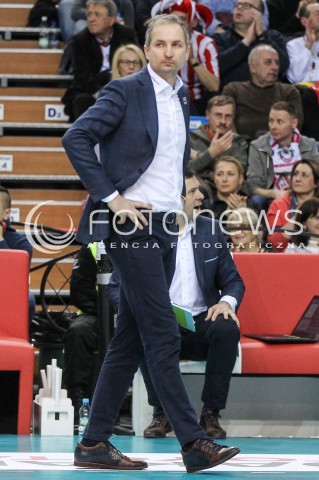  04.02.2018 RZESZOW <br />SIATKOWKA PLUSLIGA 2017/2018 MEN VOLLEYBALL POLAND POLISH PLUS LIGA LEAGUE SEASON 2017/2018 <br />MECZ ASSECO RESOVIA RZESZOW - PGE SKRA BELCHATOW <br />N/Z ANDRZEJ KOWAL - I TRENER ( HEAD COACH ) SYLWETKA <br /> 