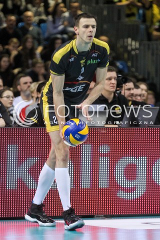  04.02.2018 RZESZOW <br />SIATKOWKA PLUSLIGA 2017/2018 MEN VOLLEYBALL POLAND POLISH PLUS LIGA LEAGUE SEASON 2017/2018 <br />MECZ ASSECO RESOVIA RZESZOW - PGE SKRA BELCHATOW <br />N/Z MARIUSZ WLAZLY SYLWETKA <br /> 