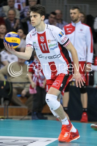  04.02.2018 RZESZOW <br />SIATKOWKA PLUSLIGA 2017/2018 MEN VOLLEYBALL POLAND POLISH PLUS LIGA LEAGUE SEASON 2017/2018 <br />MECZ ASSECO RESOVIA RZESZOW - PGE SKRA BELCHATOW <br />N/Z ALEKSANDER SLIWKA SYLWETKA <br /> 